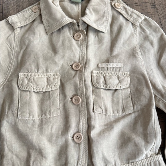 J. Crew Tan Utility Jacket military field - Picture 7 of 9